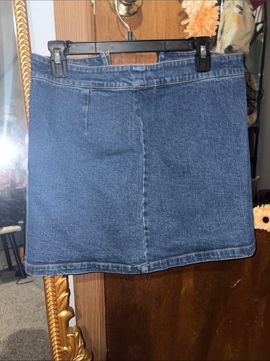 JustFab Dresses & Skirts - JustFab Dark Blue Denim Mini Skirt